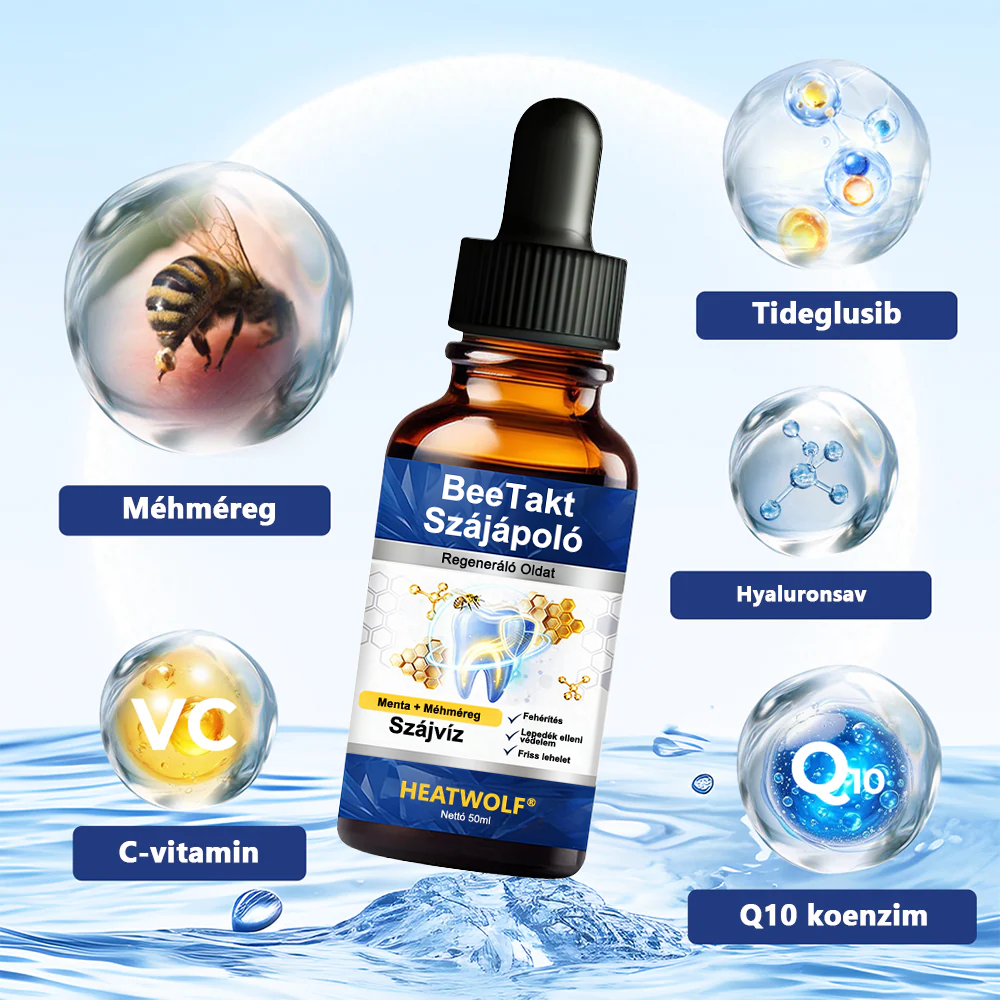🎁🎁HEATWOLF® BeeTakt Szájápoló Regeneráló Oldat 🦷Fejlett bioaktív formula a szájüreg átfogó regeneráló támogatására