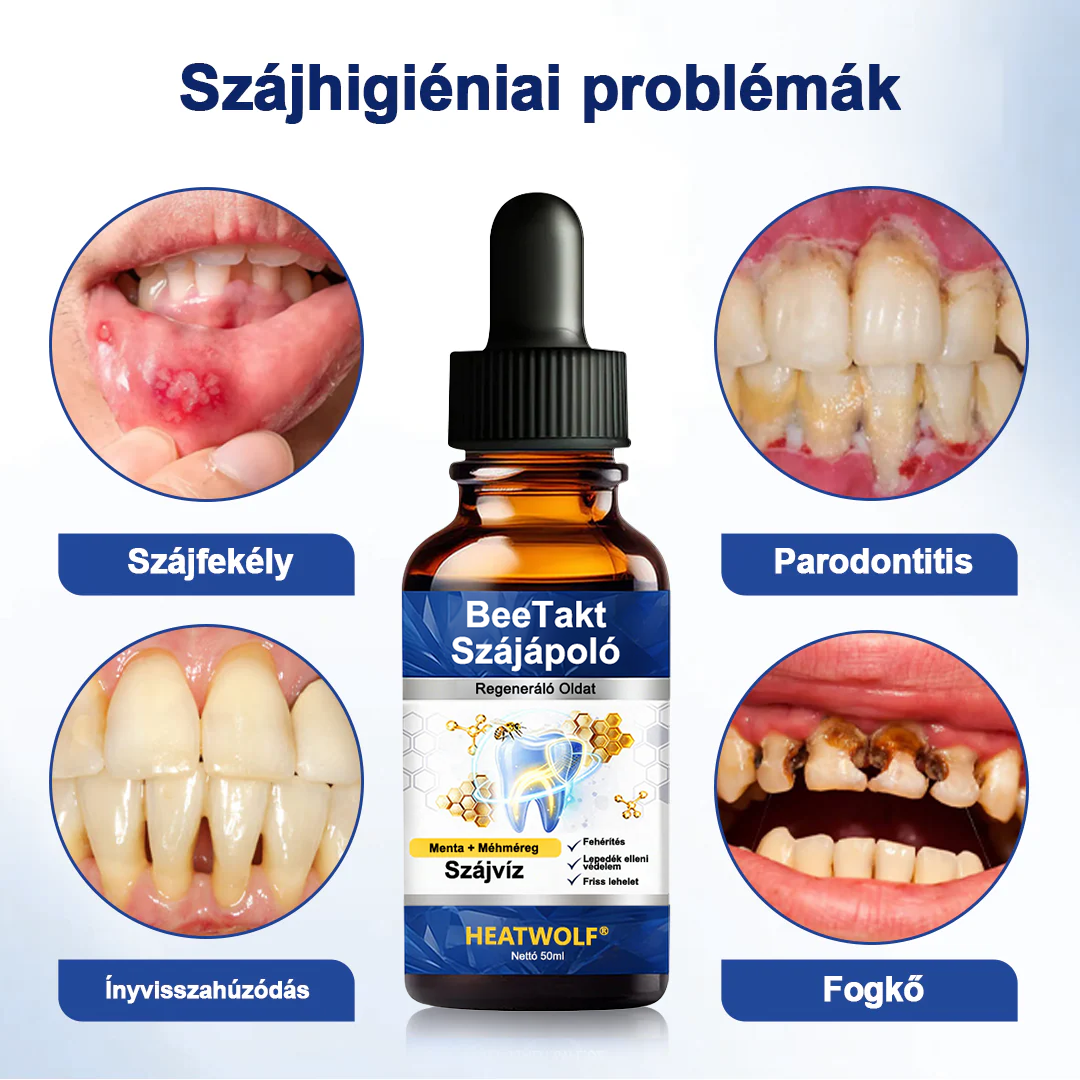 🎁🎁HEATWOLF® BeeTakt Szájápoló Regeneráló Oldat 🦷Fejlett bioaktív formula a szájüreg átfogó regeneráló támogatására