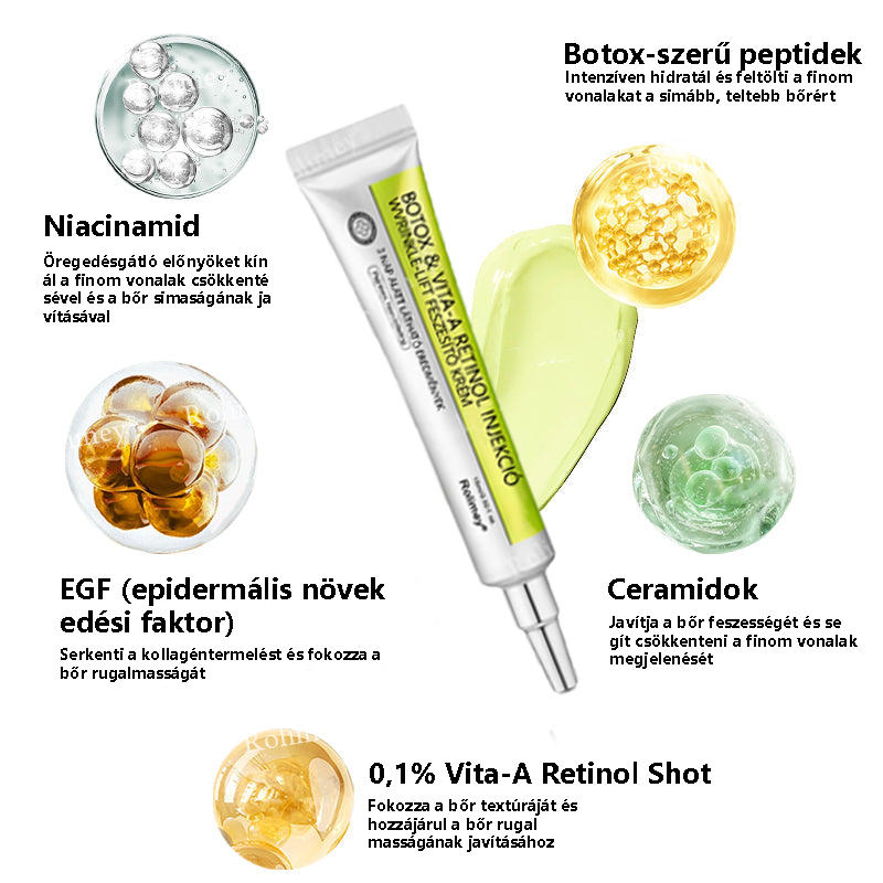 💫🪄🌟Magyarországon készült, közvetlenül Magyarországról szállítjuk 💫Rolimey® Botox és Retinol Szérum – Emeli és feszesíti a bőrt, csökkenti a ráncokat – Az akció utolsó napja, 70% KEDVEZMÉNY az egész üzletben
