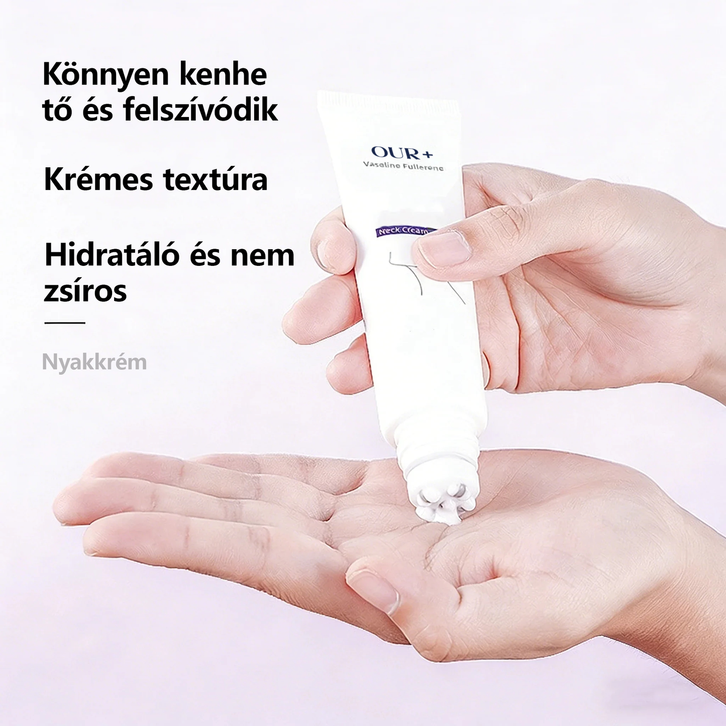 Rollerball masszázs nyakkrém 🧴 Kollagén és hialuronsav | Feszesíti a nyakat, csökkenti a nyaki ráncokat és a tokát
