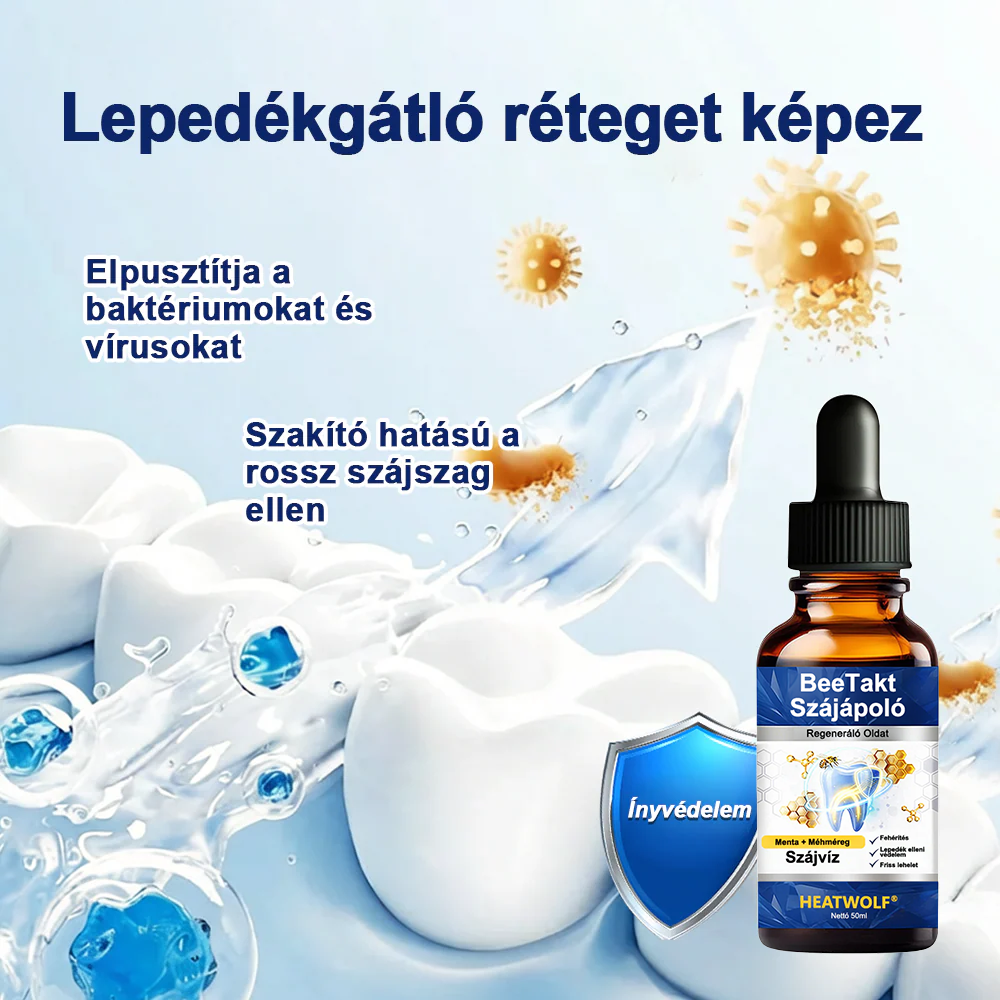 🎁🎁HEATWOLF® BeeTakt Szájápoló Regeneráló Oldat 🦷Fejlett bioaktív formula a szájüreg átfogó regeneráló támogatására