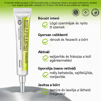 💫🪄🌟Magyarországon készült, közvetlenül Magyarországról szállítjuk 💫Rolimey® Botox és Retinol Szérum – Emeli és feszesíti a bőrt, csökkenti a ráncokat – Az akció utolsó napja, 70% KEDVEZMÉNY az egész üzletben