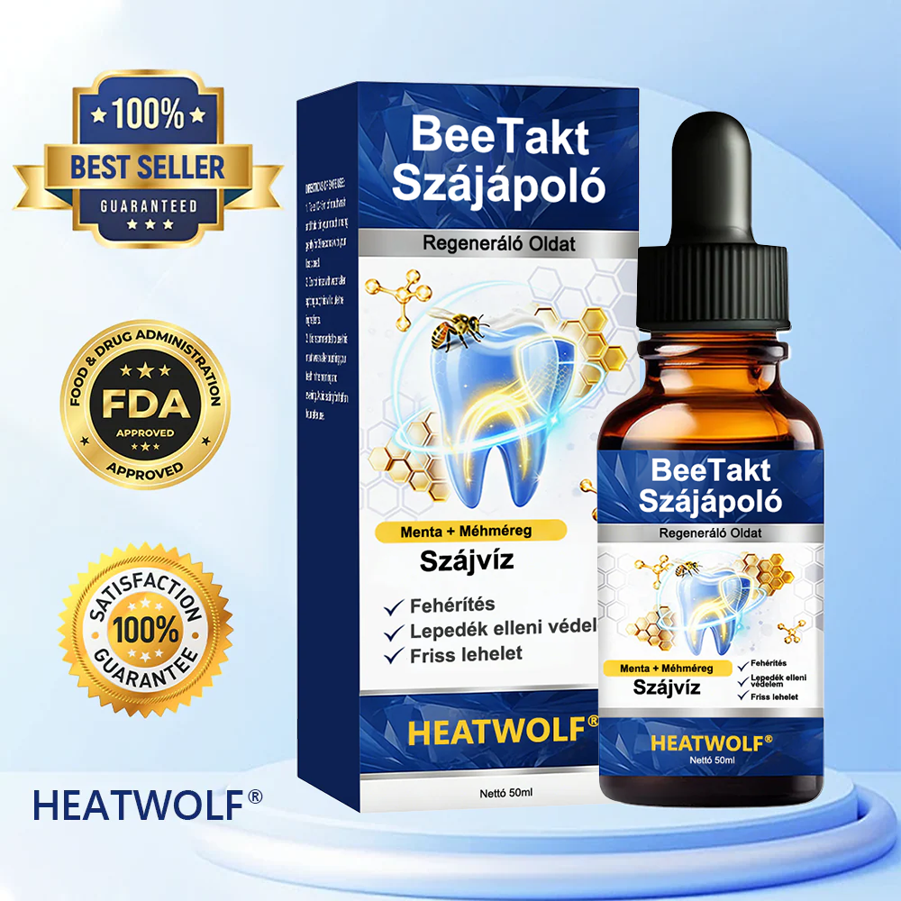 🎁🎁HEATWOLF® BeeTakt Szájápoló Regeneráló Oldat 🦷Fejlett bioaktív formula a szájüreg átfogó regeneráló támogatására