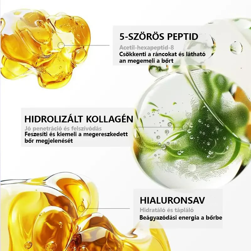 Rollerball masszázs nyakkrém 🧴 Kollagén és hialuronsav | Feszesíti a nyakat, csökkenti a nyaki ráncokat és a tokát