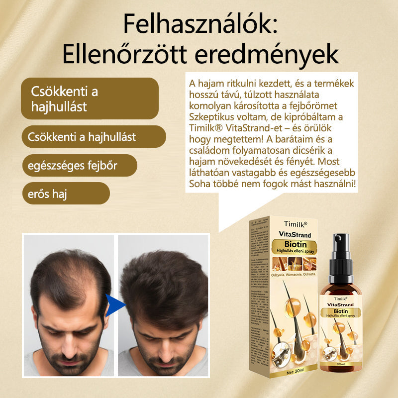 Timilk® VitaStrand Biotin hajnövekedést elősegítő spray✅ Sűrű, fényes haj néhány hét alatt🔥🔥🔥🔥