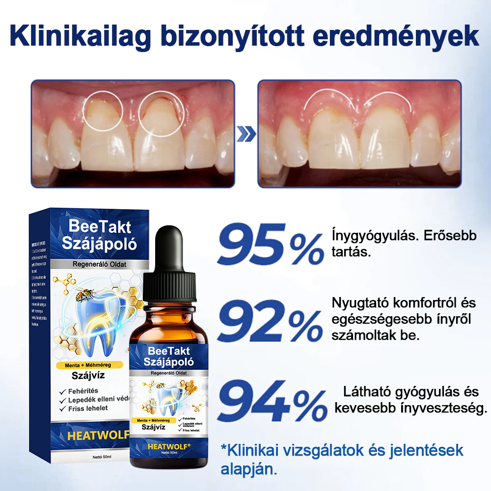 🎁🎁HEATWOLF® BeeTakt Szájápoló Regeneráló Oldat 🦷Fejlett bioaktív formula a szájüreg átfogó regeneráló támogatására